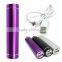 emergency battery charger mini cylinder aluminum power bank