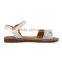 China Factory Dropship 2016 School Kids Girls New Style PU Flat Sandal Shoes