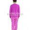 Kevince women polar fleece pyjamas set love snow 1000pcs up OEM factory directly