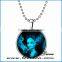 New Promotional Gift Jewelry Ghost Round Locket Glow in Dark Pendant Halloween Pumpkin Light Decorations