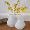 wholesale colored golden and white glass vases for hotel and home decor