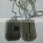 High quality scrap metal craft of coated metal dog tag