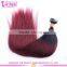 Wholesale cheap ombre color #1b/99j brazilian tape hair extensions silky straight tape hair