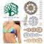 Super Cool Gold Temporary Tattoo for Summer Time
