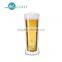popular 2016 hot sell borosil double wall beer glass cup for 500ml