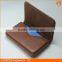 Fashion leather business credit card holder for women and men