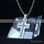 Cross Charm Religious Necklace Pendant with Sliver