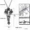 Fashion stainless steel mens cross necklace