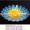Flower shape plastic fruit plate with various sizes