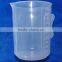 500ML 1000ML Thick Plastic Beaker Cup with handle