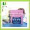 Spiral A4 cute Custom Kraft Owl shape paper notebook