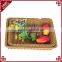 Functional durable rattan woven vegetable store equipment fruit basket