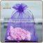 wholesale drawstring organza gift bags for cut flowers