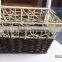 Round/Rectangular Paper Rope Wire Storage Basket With Ear Handle