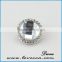 18mm crystal snap button charm