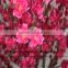 SJZJN 315 High Imitation Rose Colour Artificial peach Blossom Tree /Fake Peach Blossom Tree