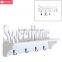 home furniture"Sweet Home" Design White Wood Wall Mounted shelf with 4 coat Hook entryway Organizer storager Rack wall shelf