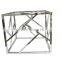 Custom-made simple design metal frame coffee table
