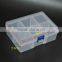 6 Compartments Clear PP Plastic DIY Divider Beads box Electronic Components Storage Bin box
