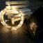 Solar panel silver wire warm white decoration energy saving low voltage rice firefly fairy light string