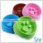 New Arrival Durable Lovely Plastic pp round pet bowl/dog bowl/cat bowl with dog paw prints for sale