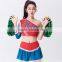 One shoulder girls sport uniform football cheerleader wear BB0023