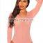 Women sexy long sleeve transparent leotard LD6048
