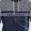 Custom Long Sleeve With Hood Colour Block Design Multi Men's 65% Polyester 35% Cotton Casual Zipper Hoodies