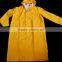 Waterproof Yellow PVC Polyester Safety Long Raincoat