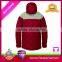 Red colour custom satin 90% down 10% feather jacket