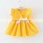 Children Frocks Designs Boutique Flower Girl Vintage Dresse Baby Clothing Woven Cotton