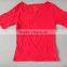 Stock lot 35 cotton and 65 polyester ladies t shirt