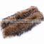 Myfur Wholesale Price Raccoon Fur Trim Customized Color and Size Garment Hood