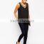 Maternity Vest With Sheer Insert And V Neck 2015