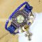 Fancy Lady Wrist Leather Bracelet Watch