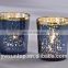 Attractive Romantic Love Blue Mercury Glass Votive Candle Holder For Wedding Baby Shower Party Decoration
