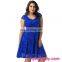 In stock blue lady pretty fashion dress