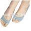 Women's Invisible Toeless Socks Peep Toe Socks Hidden Socks with Non-slip Heel Grip