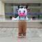 Factory direct sale customized cow mascot costume for adults