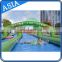 400m 3 Lanes Slide The Street / Inflatable Giant Water Slide City Wet Games