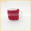 Hot Sales Ceramic Coffee Mug with Knitting Cup Cover Sales Christmas Gift Ceramic Mug Cup with Knitting Sleeve Cover