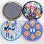 Personaized portable porcelain fancy pocket mirror/antique sweet tin plate cosmetic mirror