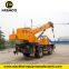 12 tons Mobile Crane Truck for Logistical service selfmade chassis crane