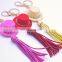 Tassel Key Chain, Genuine Leather Tassel Keychain,Tassel Purse Charm