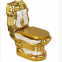 Modern golden sanitary ware bathroom luxury two piece washdonw toilet bowl wc from chaozhou manufacturer