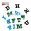 Factory supplier sticky hook and loop patch magic alphabets letter