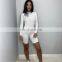Wholesale soft fabric turtle neck long sleeve solid color  womens mujer blusa  bodycon bodysuit