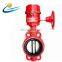 304 stainless steel Disc Fire Butterfly Valves Wheel Handle