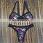 Print Bikini Set Push Up Bikini Biquini Sey Swimsuit Low Waist Bathing Suit Bandage Swimwear Swimming Suit For Women Beach Wear