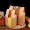 Brown Paper Bread Loaf Bag Kraft Food Packaging Storage Bakery Bag with Front Clear Window 4.7x1.9x9.4inch